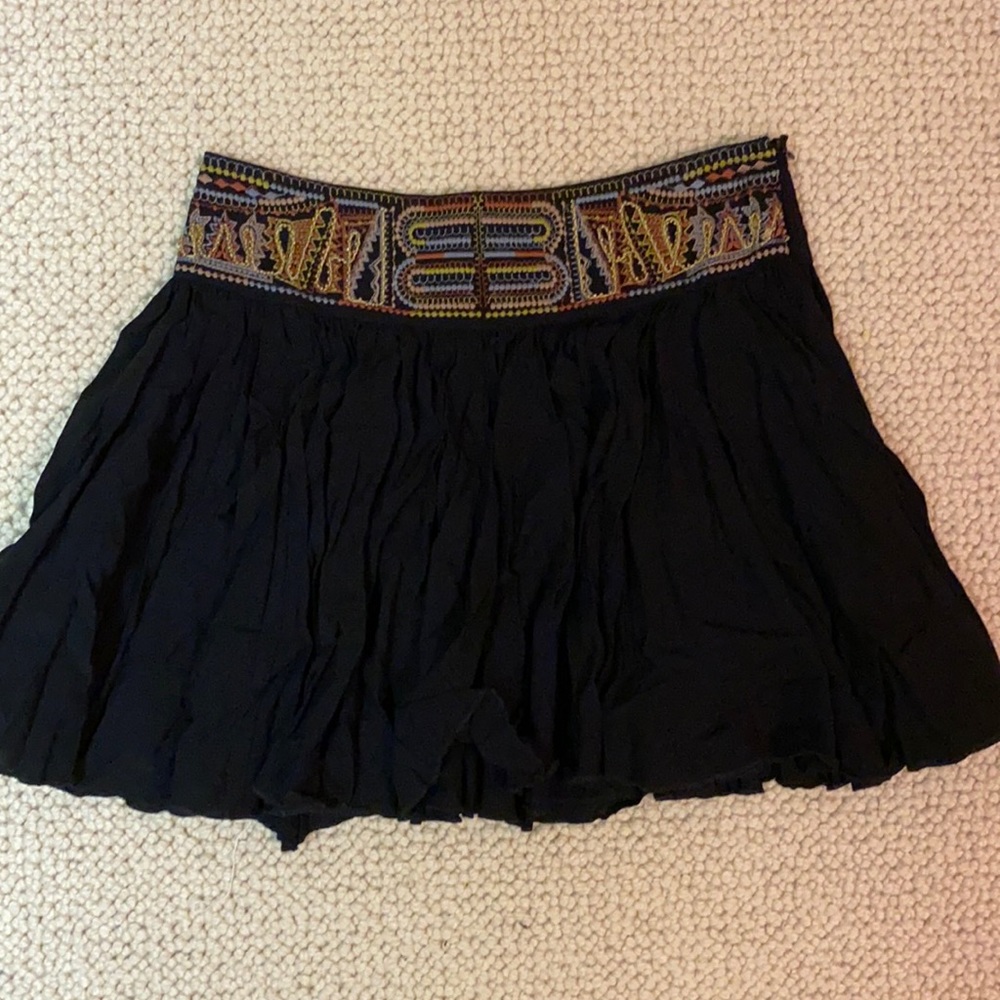 Forever 21 black boho skirt